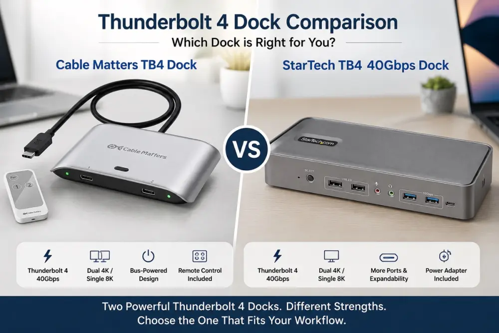 Best USB-C Switch for Two Computers: Full KVM Dock vs Simple Switch