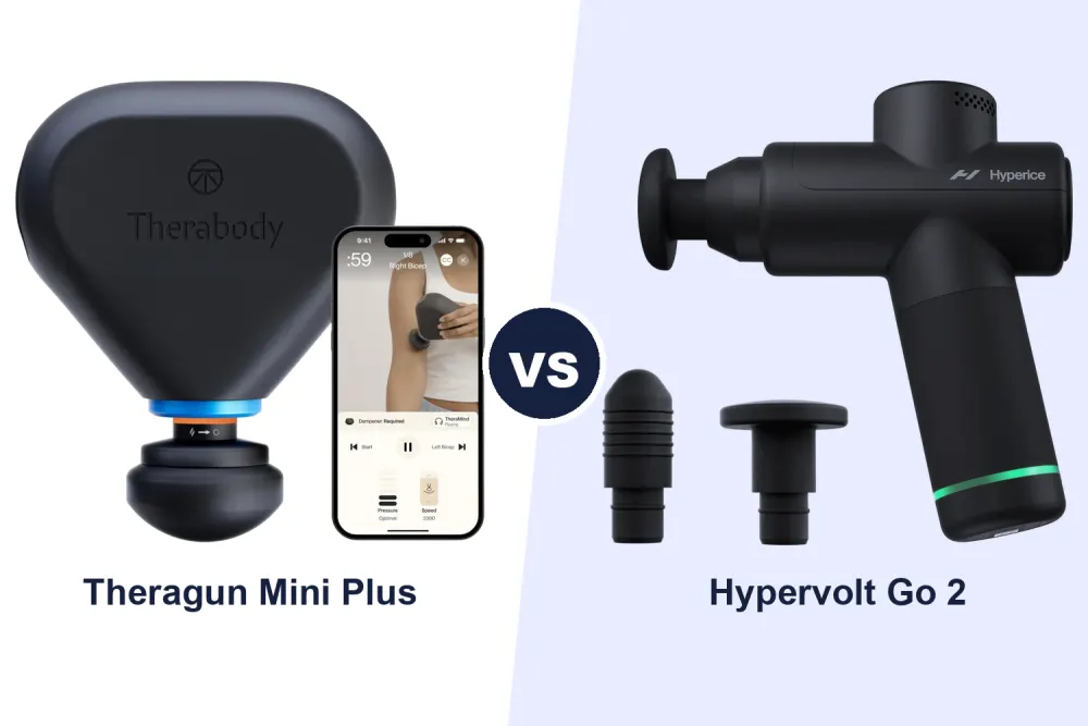 Best Travel Massage Gun: Theragun Mini Plus vs Hypervolt Go 2 Compared