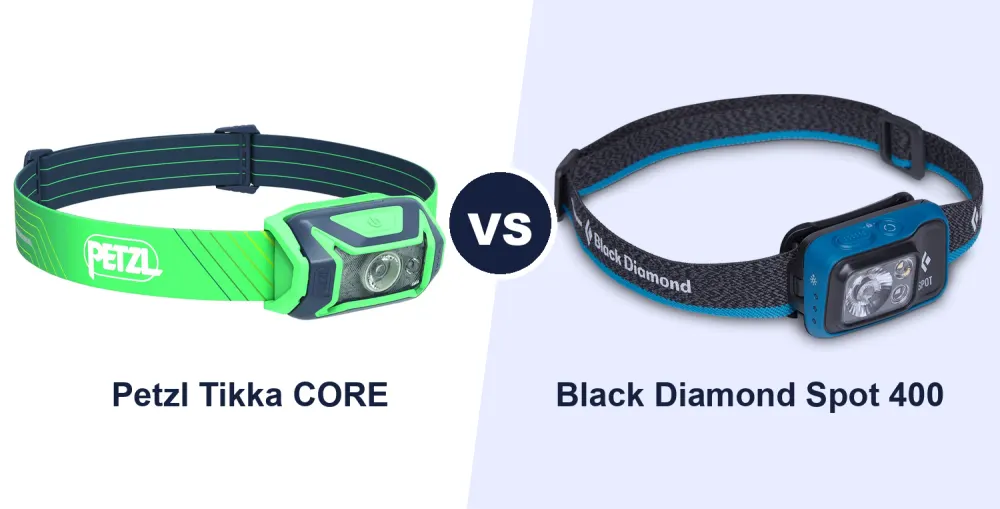 Best Hiking Head Torch: Petzl Tikka CORE vs Black Diamond Spot 400 Compared