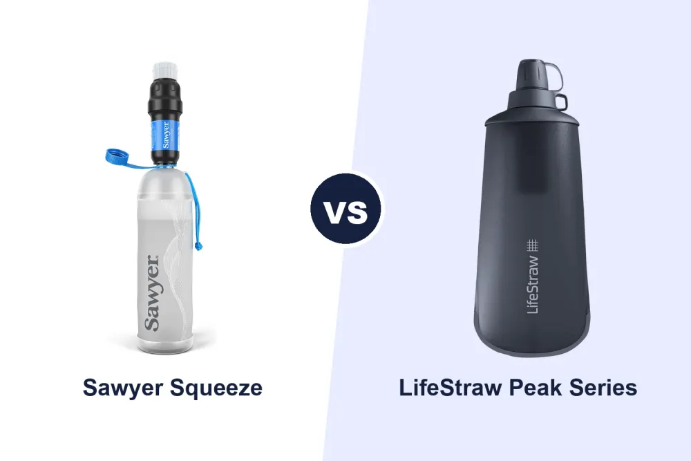 Best Backpacking Water Filter: Sawyer Squeeze vs LifeStraw Peak Series Compared