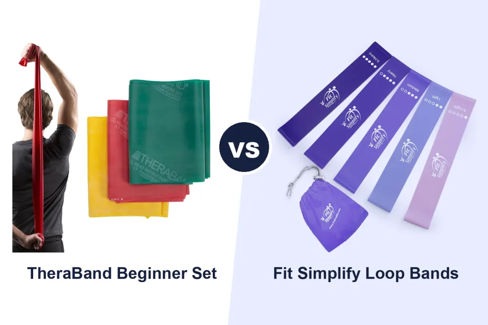 Best Resistance Bands: TheraBand Beginner Set vs Fit Simplify Loop Bands Compared