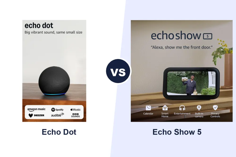 Best Alexa Smart Speaker: Echo Dot vs Echo Show 5 Compared
