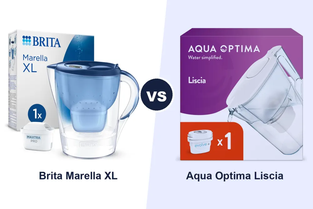 Best Water Filter Jug: Brita Marella XL vs Aqua Optima Liscia Compared