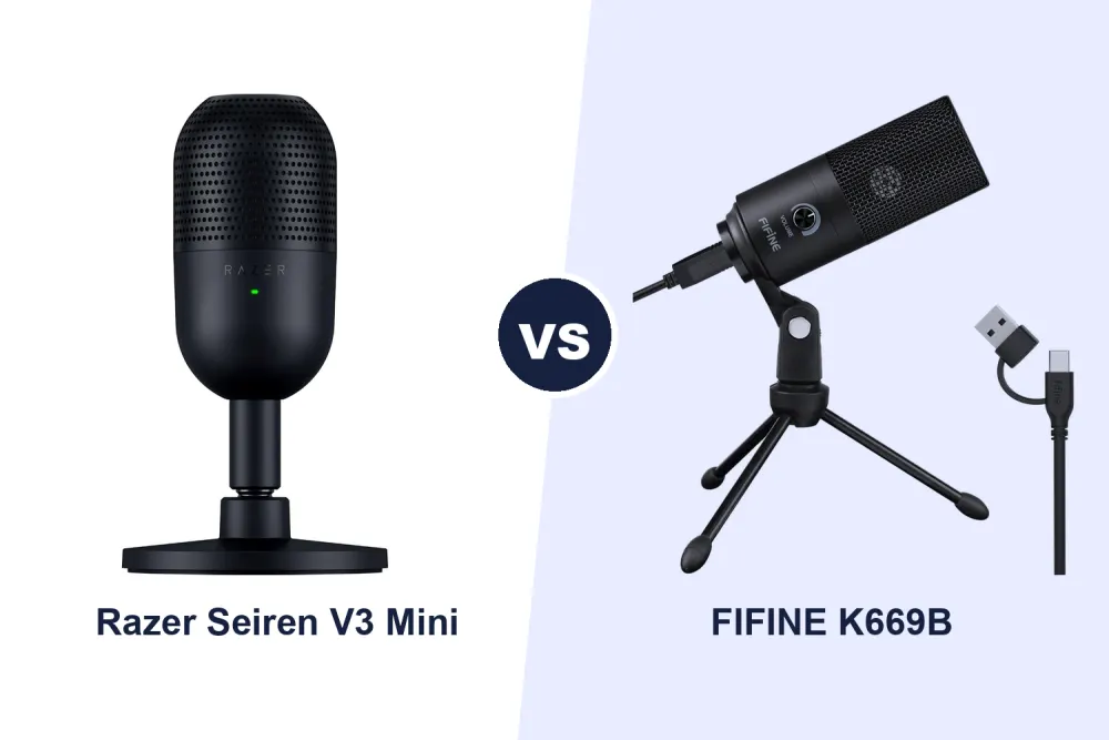 Best Budget USB Microphone: Razer Seiren V3 Mini vs FIFINE K669B Compared