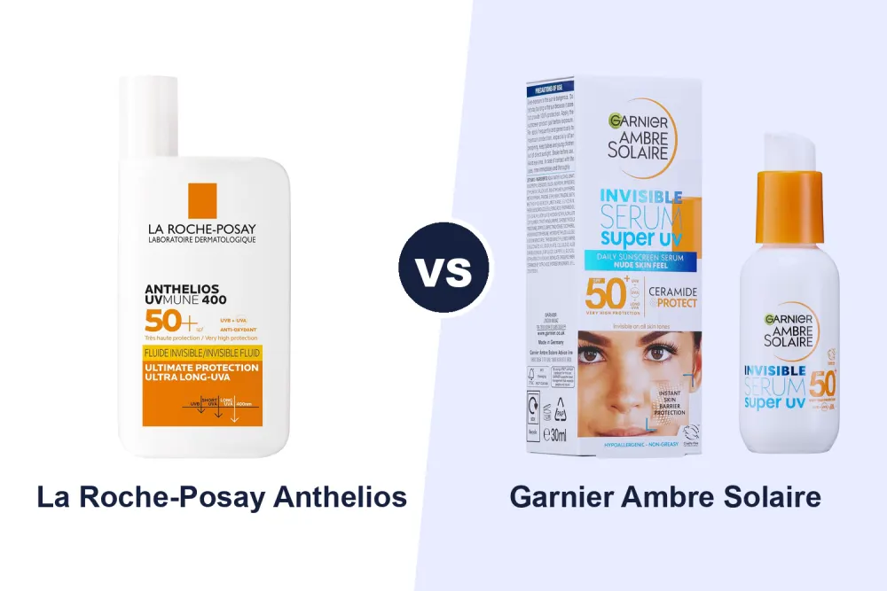 Best Face Sunscreen SPF50+: La Roche-Posay Anthelios vs Garnier Ambre Solaire Compared
