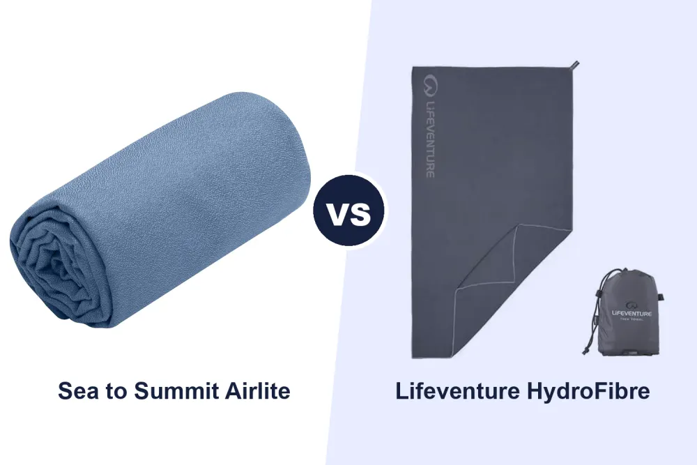 Best Travel Towel: Sea to Summit Airlite vs Lifeventure HydroFibre Compared