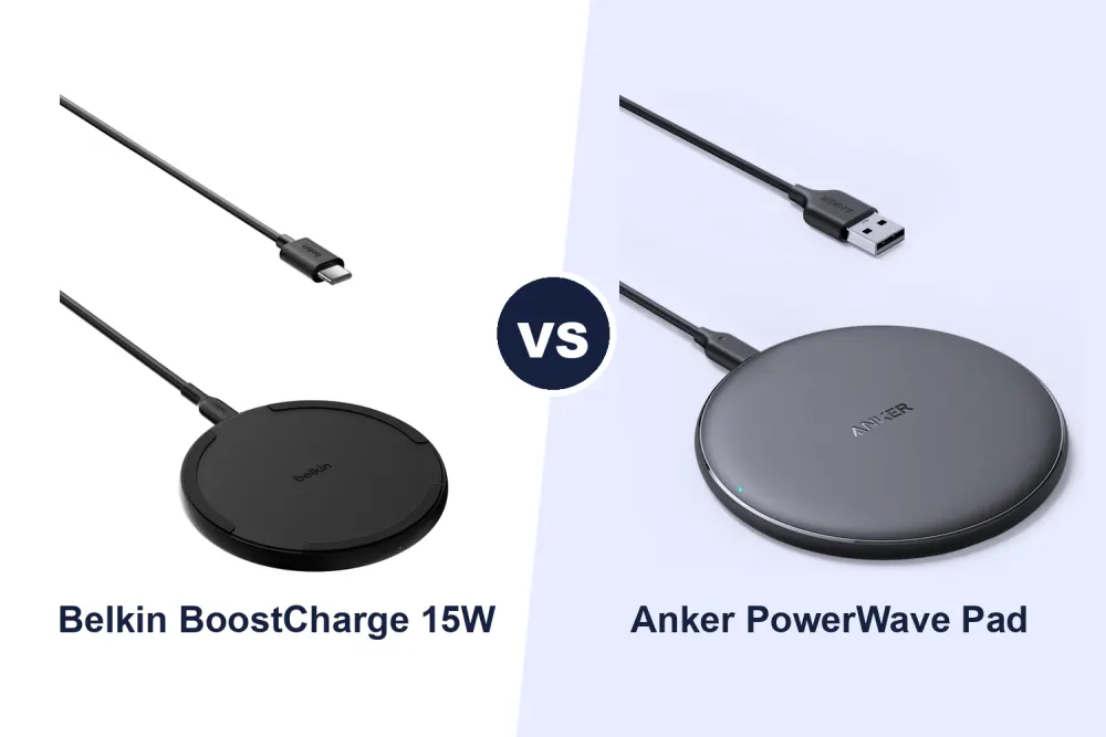 Best Wireless Charging Pad: Belkin BoostCharge 15W vs Anker PowerWave Pad Compared