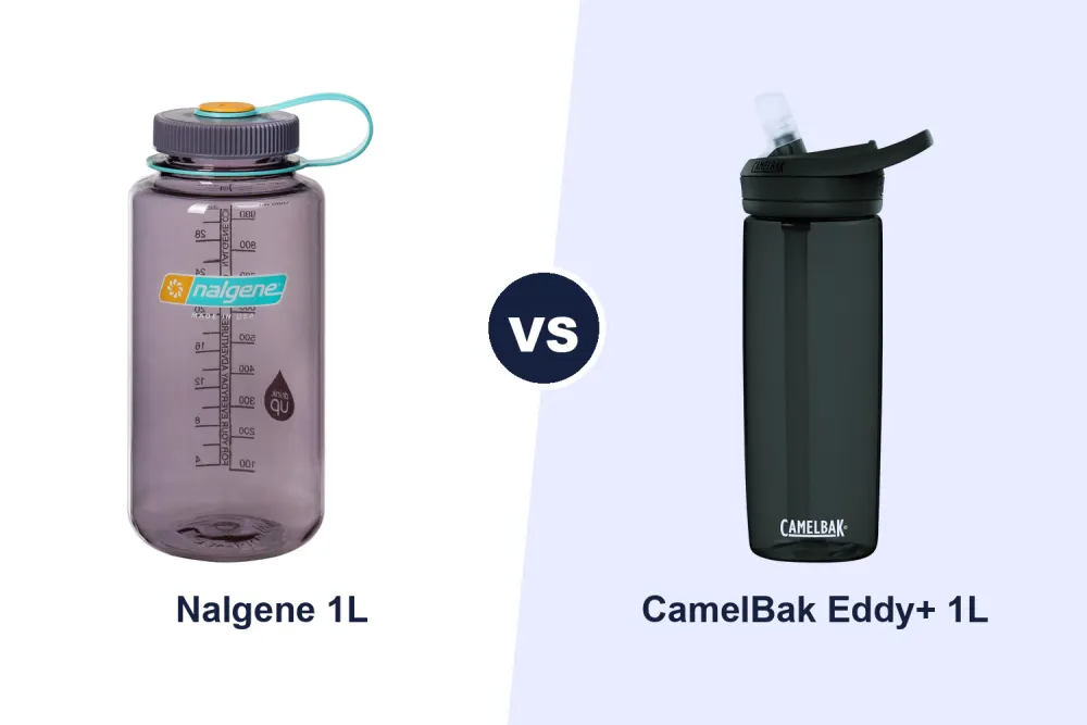 Best 1 Litre Water Bottle: Nalgene Wide Mouth vs CamelBak Eddy+ Compared