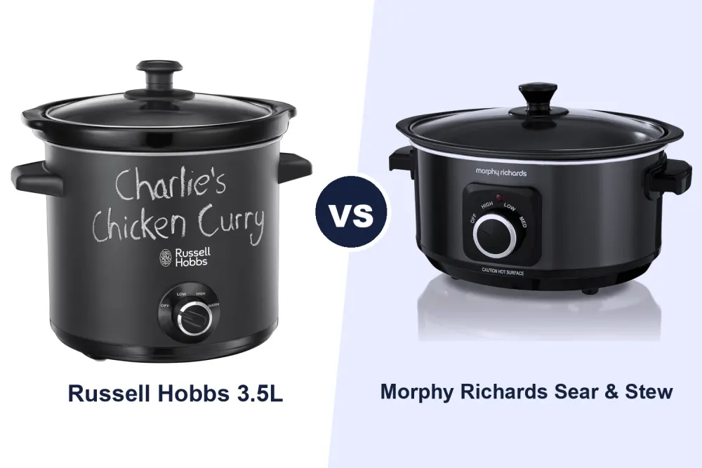 Best Slow Cooker: Russell Hobbs Chalkboard vs Morphy Richards Sear & Stew Compared