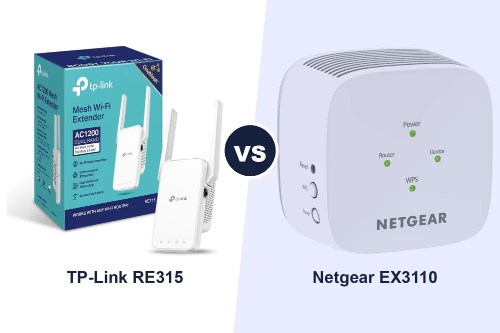 Best Wi-Fi Extender: TP-Link RE315 vs Netgear EX3110 Compared
