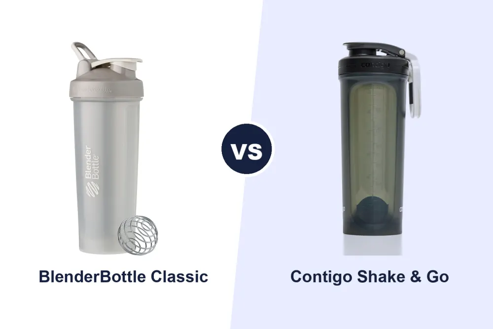 Best Protein Shaker Bottle: BlenderBottle Classic vs Contigo Shake & Go Compared