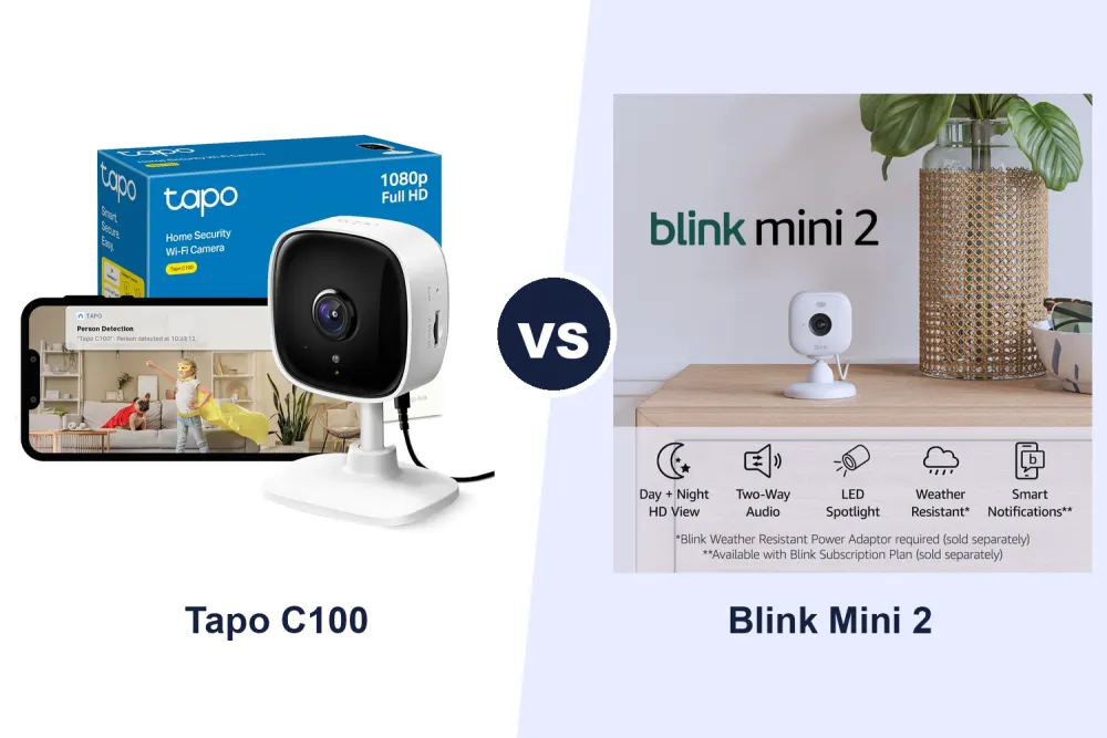 Best Indoor Security Camera: Tapo C100 vs Blink Mini 2 Compared