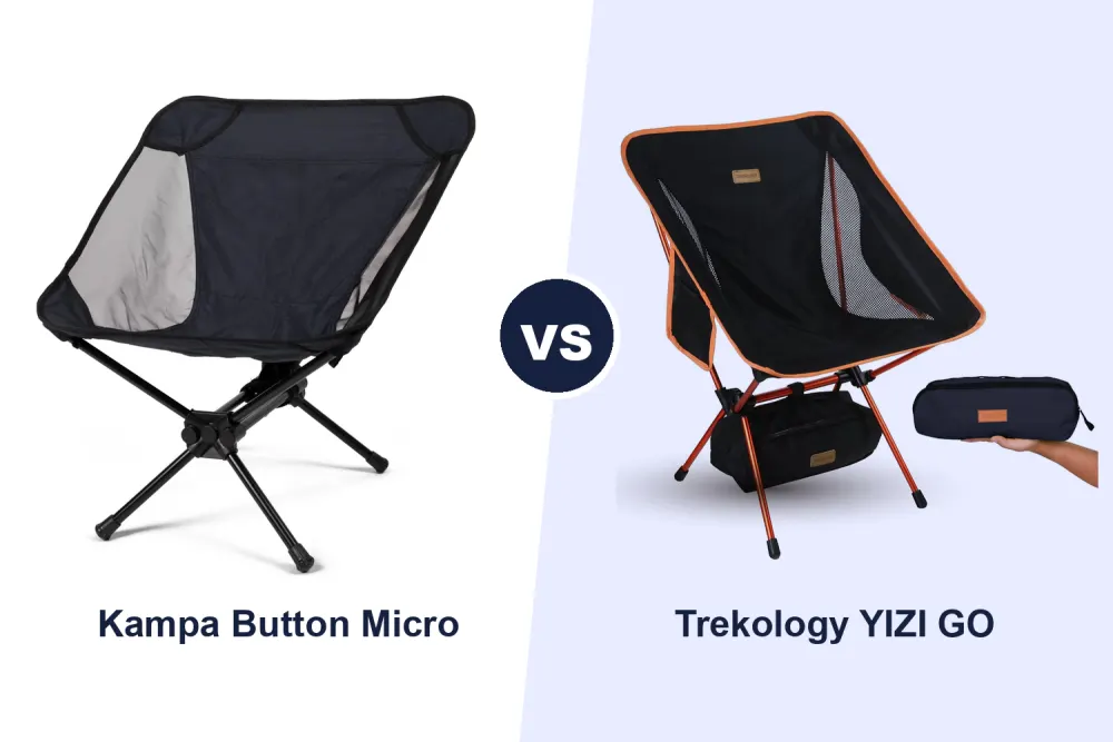 Best Lightweight Camping Chair: Kampa Button Micro vs Trekology YIZI GO Compared