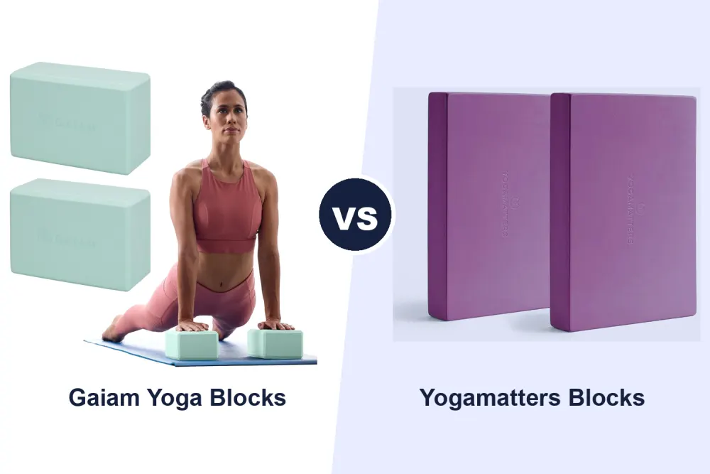 Best Yoga Blocks: Gaiam Foam 2-Pack vs Yogamatters Pair Compared