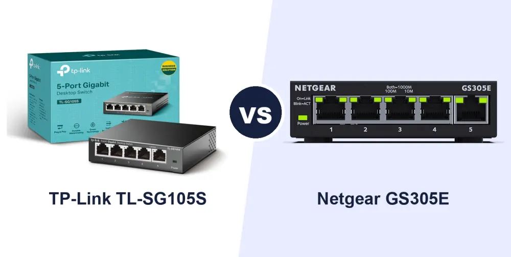 Best 5-Port Gigabit Switch: TP-Link TL-SG105S vs Netgear GS305E Compared
