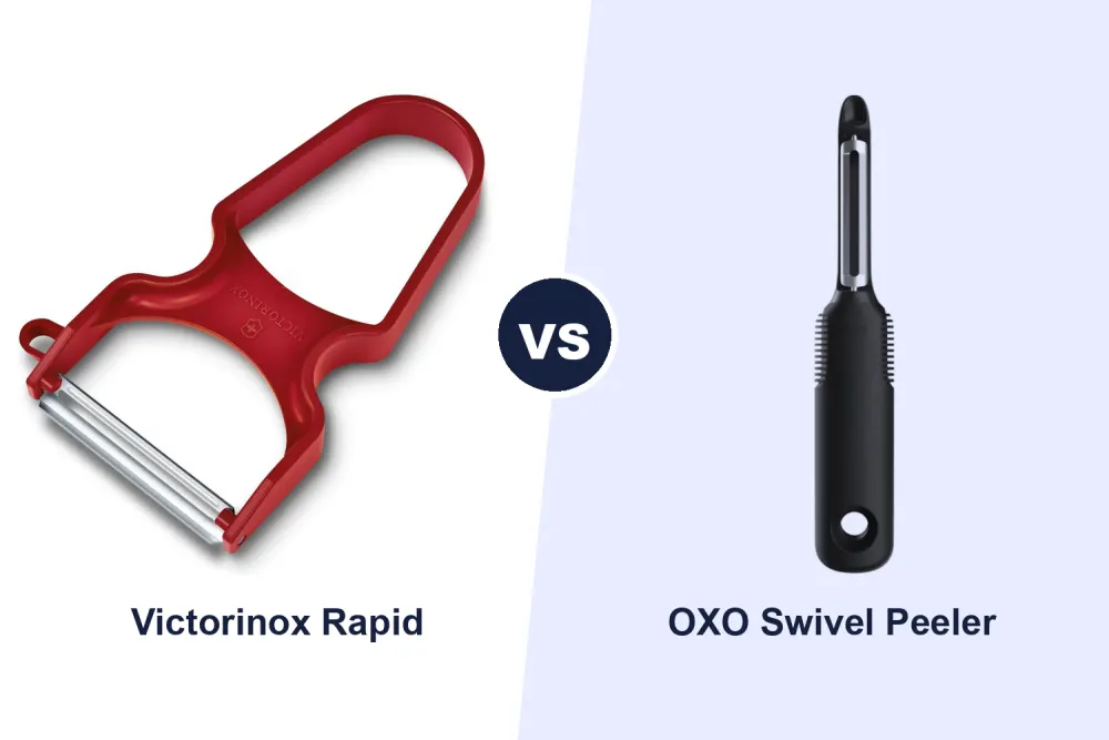 Best Vegetable Peeler: Victorinox Rapid vs OXO Good Grips Swivel Compared