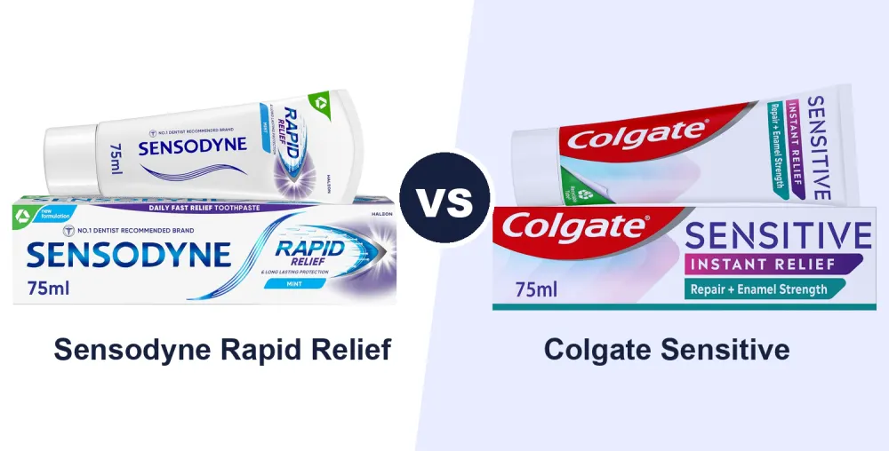 Best Sensitive Toothpaste: Sensodyne Rapid Relief vs Colgate Sensitive Compared