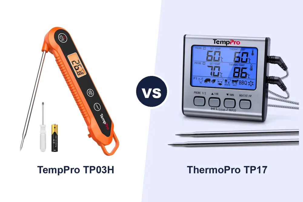 Best Meat Thermometer: TempPro TP03H vs ThermoPro TP17 Compared