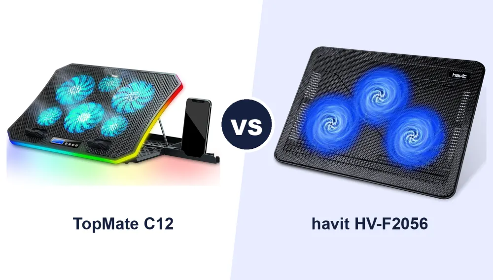 Best Laptop Cooling Pad: TopMate C12 vs havit HV-F2056 Compared