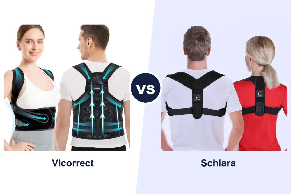 Best Posture Corrector: Vicorrect vs Schiara Compared