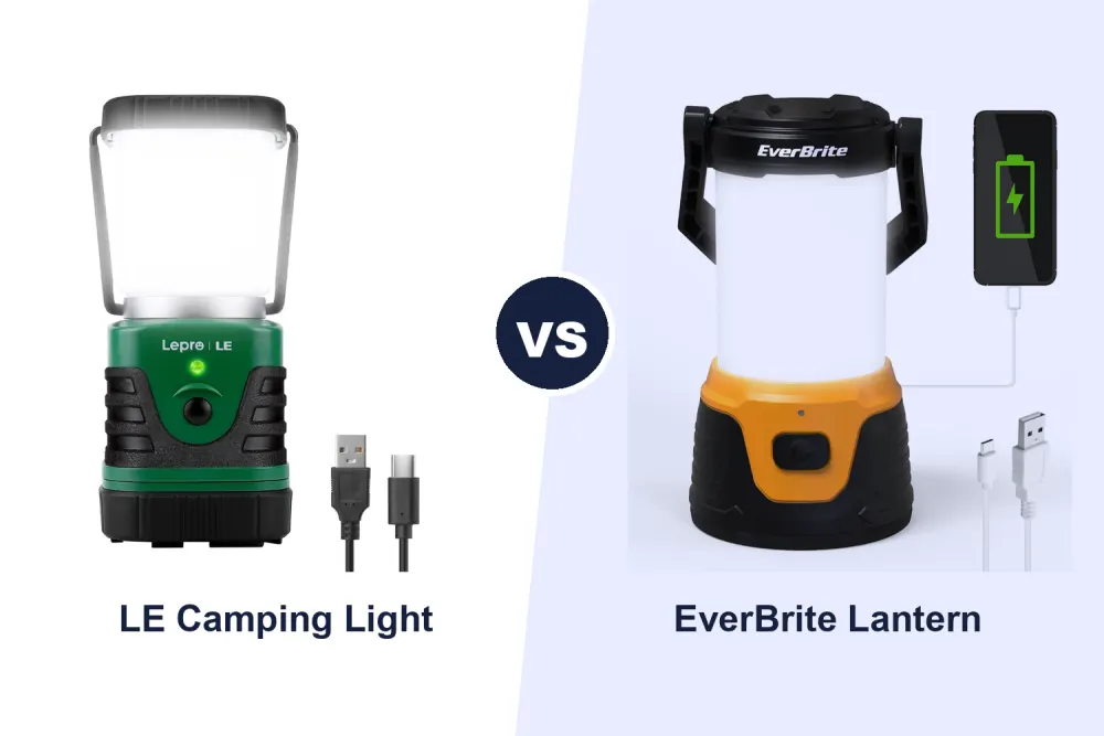 Best LED Camping Lantern: LE Camping Light vs EverBrite Compared