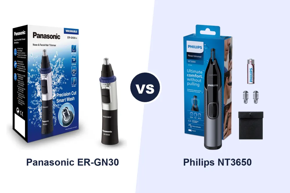Best Nose & Ear Hair Trimmer: Panasonic ER-GN30 vs Philips NT3650 Compared
