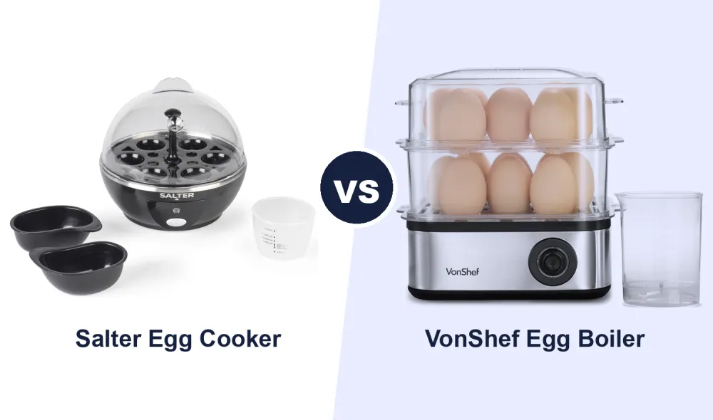 Best Egg Cooker: Salter Electric Multi Egg Cooker vs VonShef 3 in 1 Compared