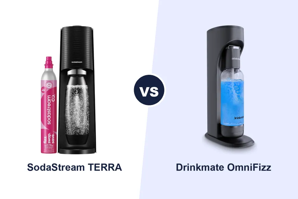 Best Sparkling Water Maker: SodaStream TERRA vs Drinkmate OmniFizz Compared