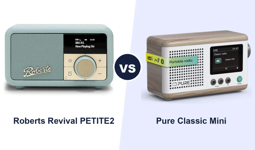 Best Portable DAB Radio: Roberts Revival PETITE2 vs Pure Classic Mini Compared