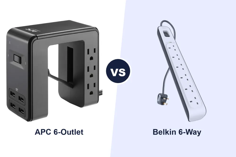 Best Surge Protector Power Strip: APC 6-Outlet vs Belkin 6-Way Compared
