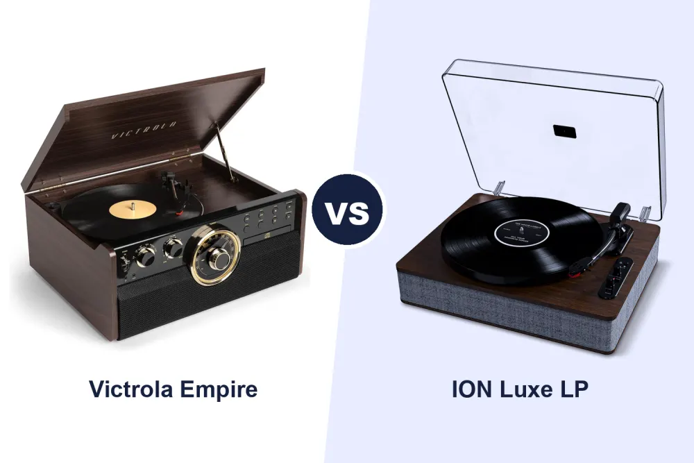 Best Vinyl Record Player: Victrola Empire vs ION Luxe LP Compared