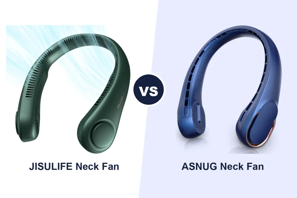 Best Portable Neck Fan: JISULIFE vs ASNUG Compared