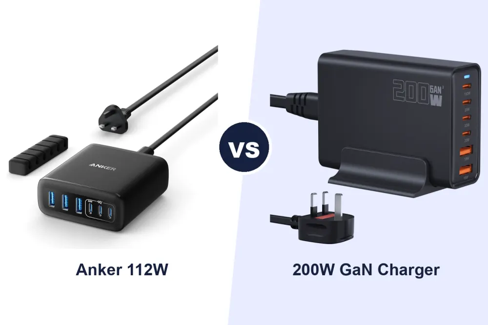 Best USB Charging Station: Anker 112W vs 200W GaN Charger Compared