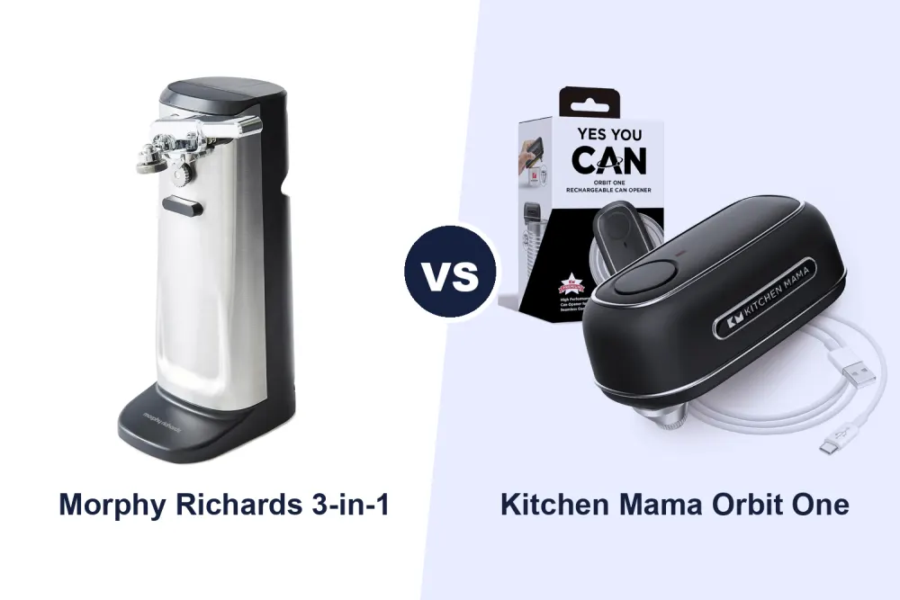 Best Electric Can Opener: Morphy Richards 3-in-1 vs Kitchen Mama Orbit One Compared