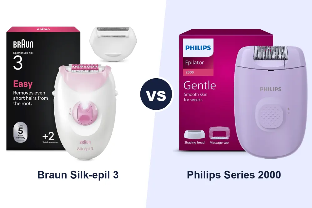 Best Epilator: Braun Silk-épil 3 vs Philips Series 2000 Compared