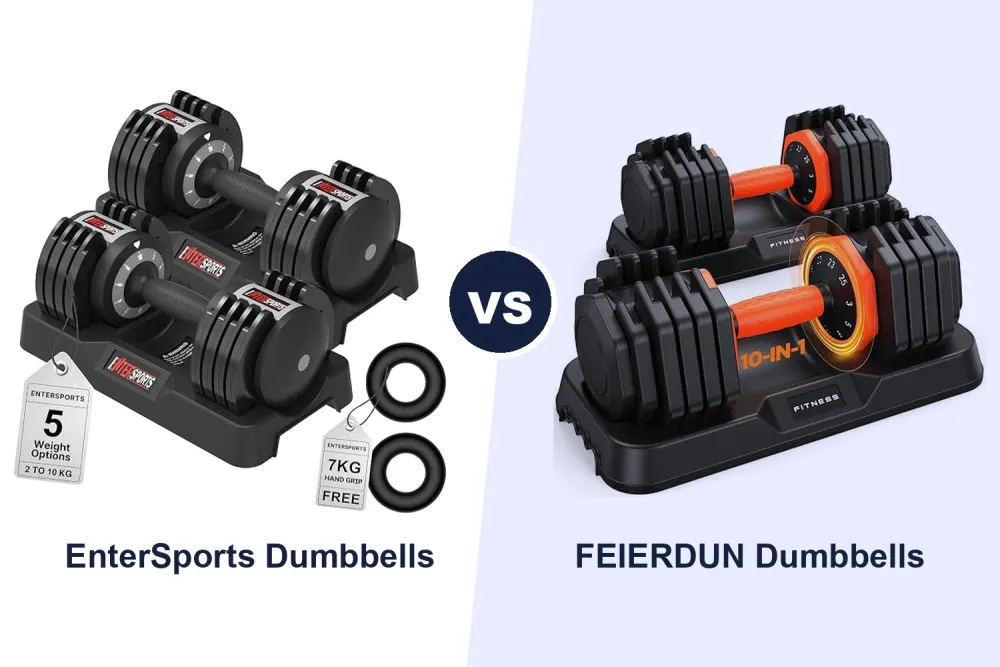 Best Adjustable Dumbbells: EnterSports vs FEIERDUN Compared