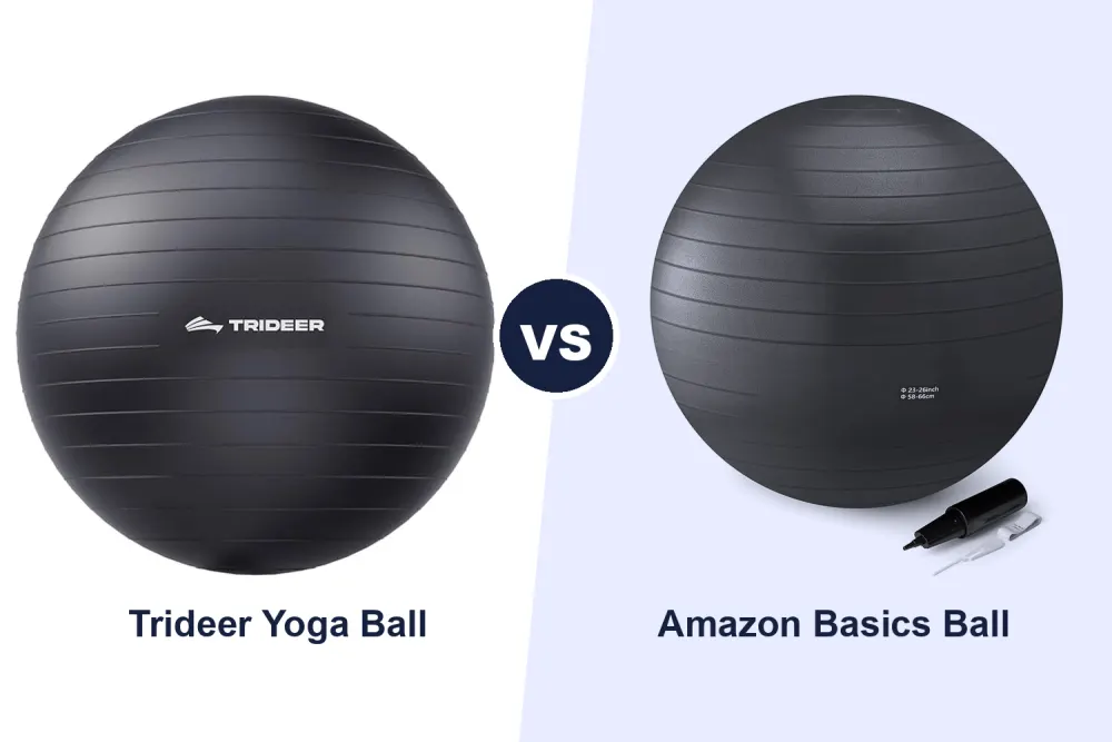 Best Exercise Ball: Trideer vs Amazon Basics Compared