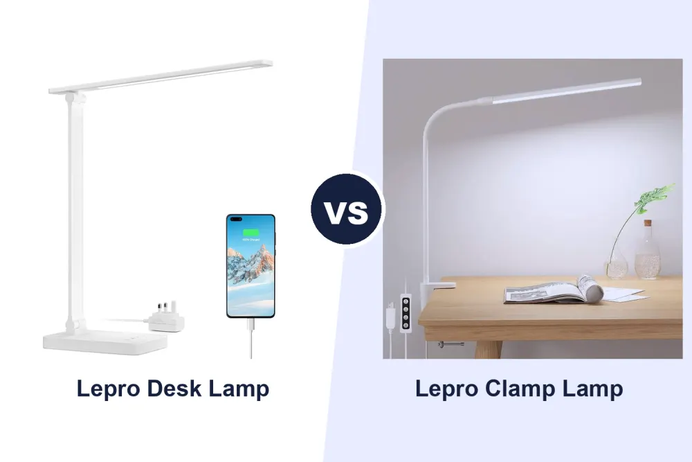 Best LED Desk Lamp: Lepro Desk Lamp vs Lepro Clamp Lamp Compared