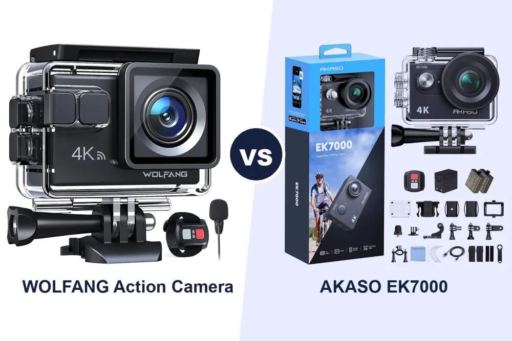 Best 4K Action Camera: WOLFANG vs AKASO Compared
