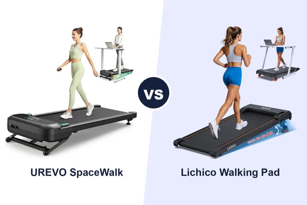 Best Under Desk Treadmill: UREVO vs Lichico Compared