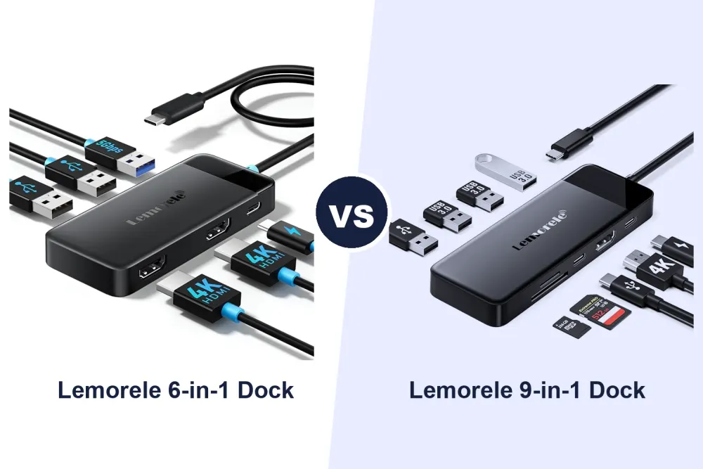 Best USB-C Docking Station: Lemorele 6-in-1 vs 9-in-1 Compared