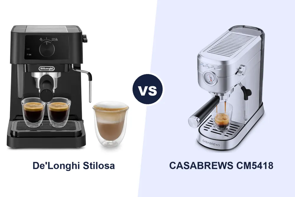Best Espresso Machine: De'Longhi Stilosa vs CASABREWS CM5418 Compared