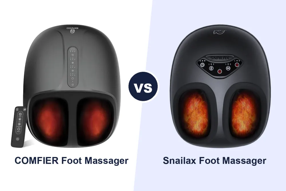 Best Shiatsu Foot Massager: COMFIER vs Snailax Compared