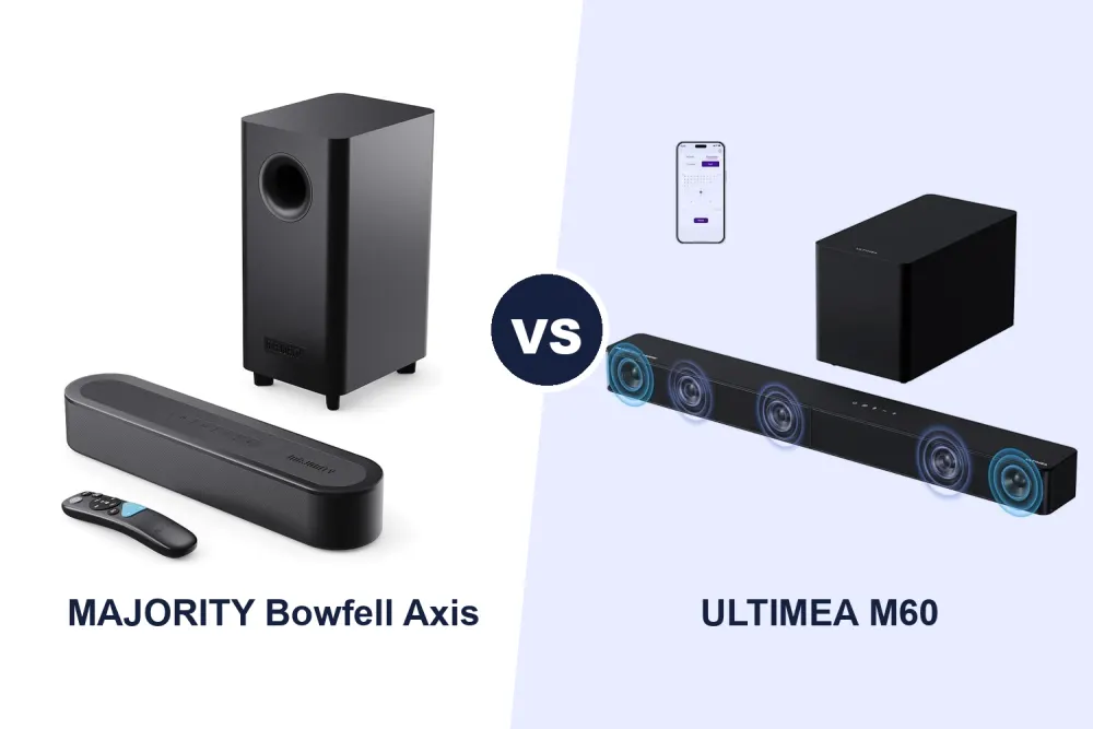 Best Soundbar: MAJORITY Bowfell Axis vs ULTIMEA M60 Compared