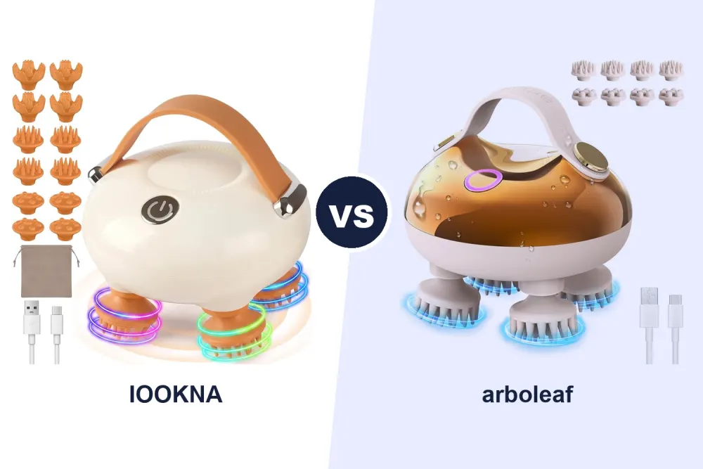 Best Electric Scalp Massager: IOOKNA vs arboleaf Compared