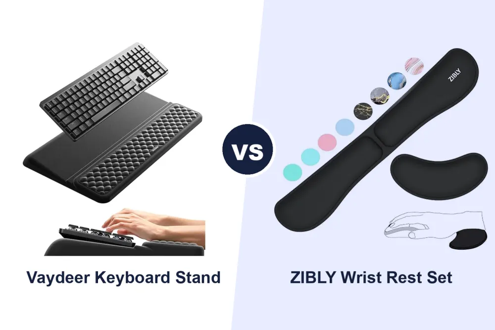 Best Keyboard Wrist Rest: Vaydeer vs ZIBLY Compared