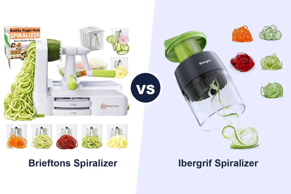 Best Vegetable Spiralizer: Brieftons vs Ibergrif Compared