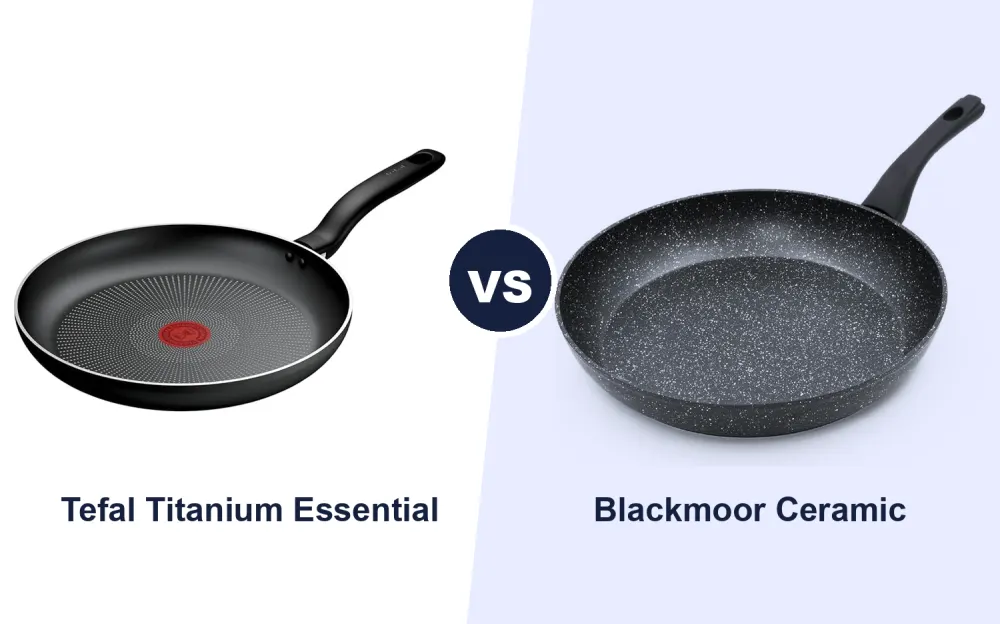 Best 28cm Non-Stick Frying Pan: Tefal Titanium Essential vs Blackmoor Ceramic Compared