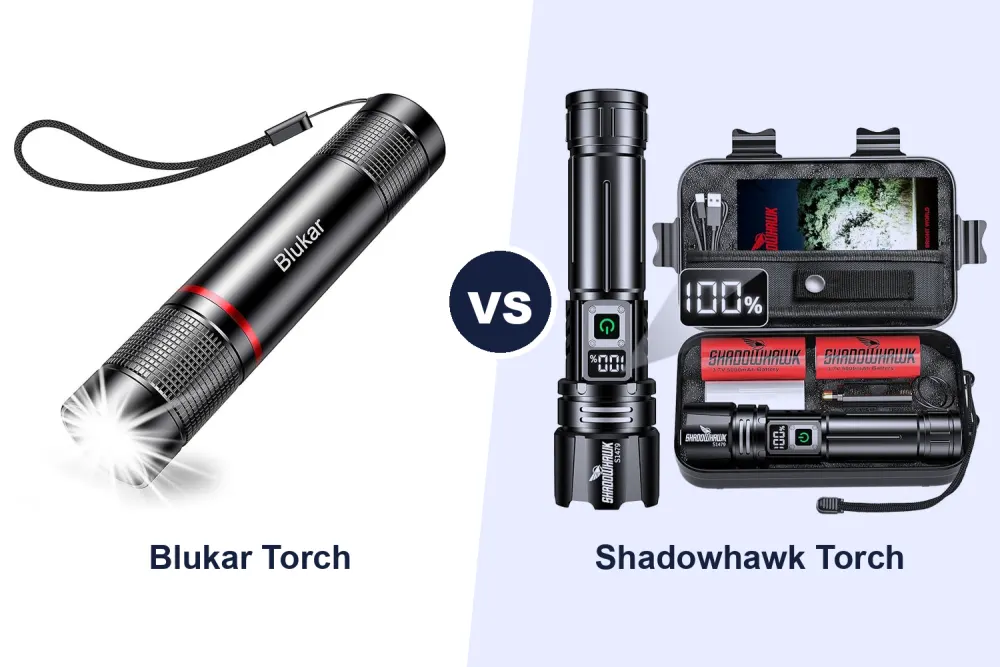 Best Rechargeable LED Torch: Blukar vs Shadowhawk Compared