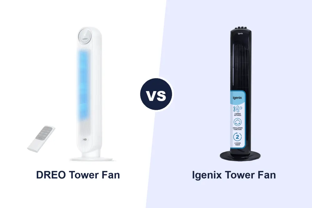 Best Tower Fan: DREO 20dB Silent vs Igenix DF0030BL Compared